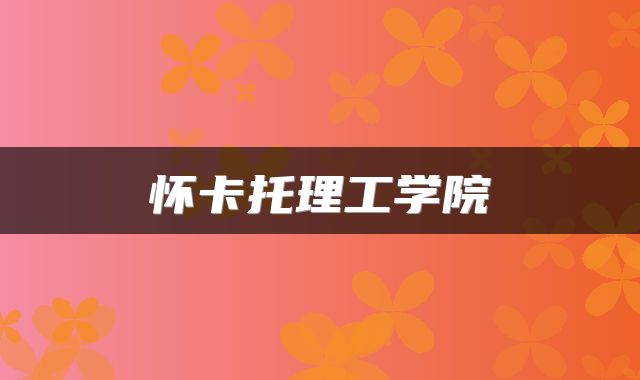 怀卡托理工学院